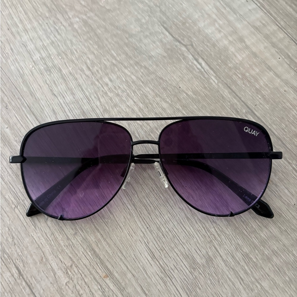 Quay Australia Black and Purple Sunglasses